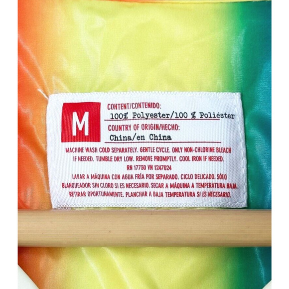 Mens Rainbow Jumpsuit Romper Medium Pride Festival Unique Club Rave - Picture 4 of 6